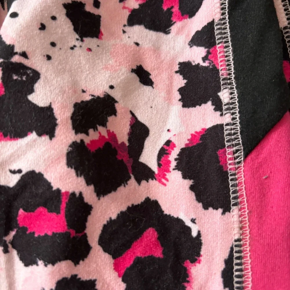 Justice Girls Leggings Lot of 5 Size XS 5/6 Camo Leopard Aztec Tropical Grey